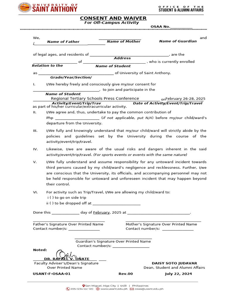 Consent for Regional Press Conference | PDF | Common Law