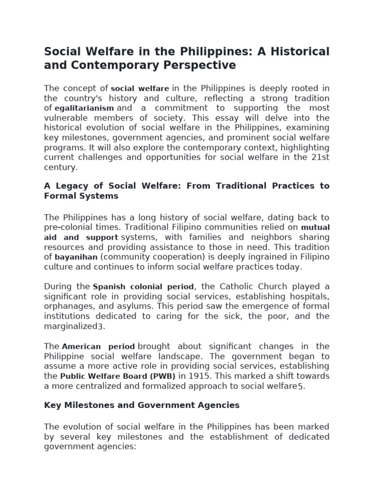 Social Welfare in The Philippines | PDF | Substance Abuse | Poverty