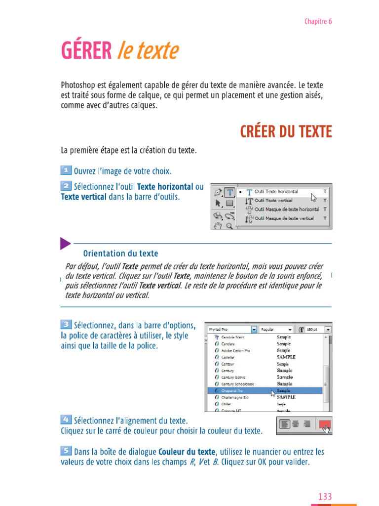 06 - Les textes et les paragraphes | PDF