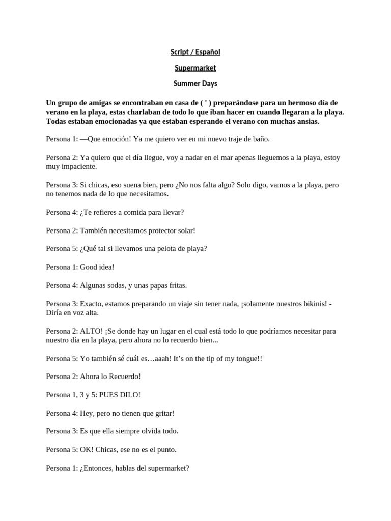Script - Correccion | PDF
