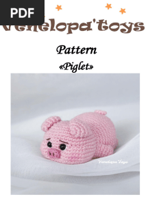 EnglishPatternBabyPiglet