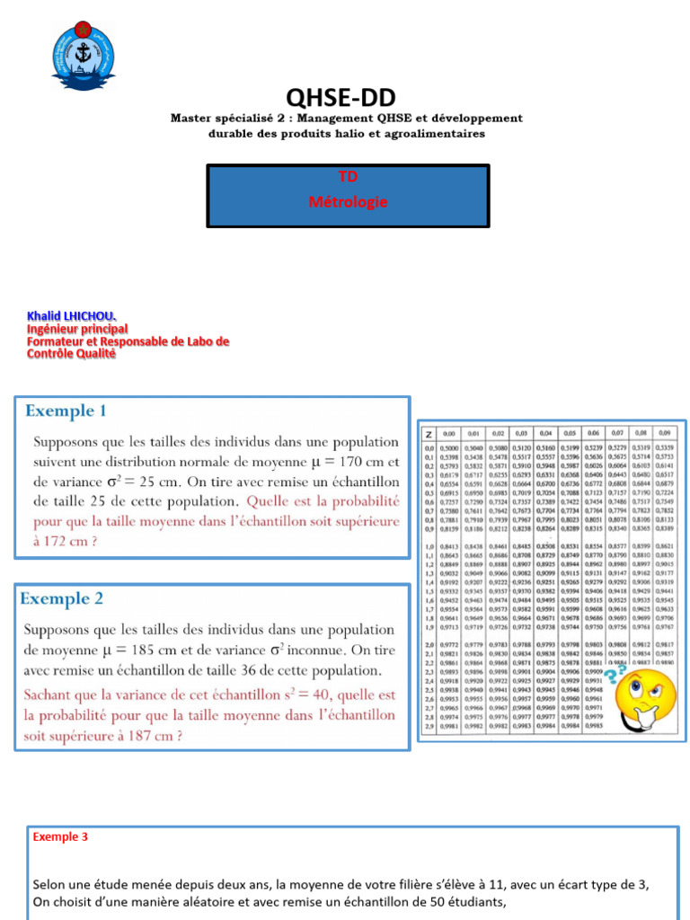 Métrologie et Justesse en QHSE-DD | PDF | Processus d'affaires ...