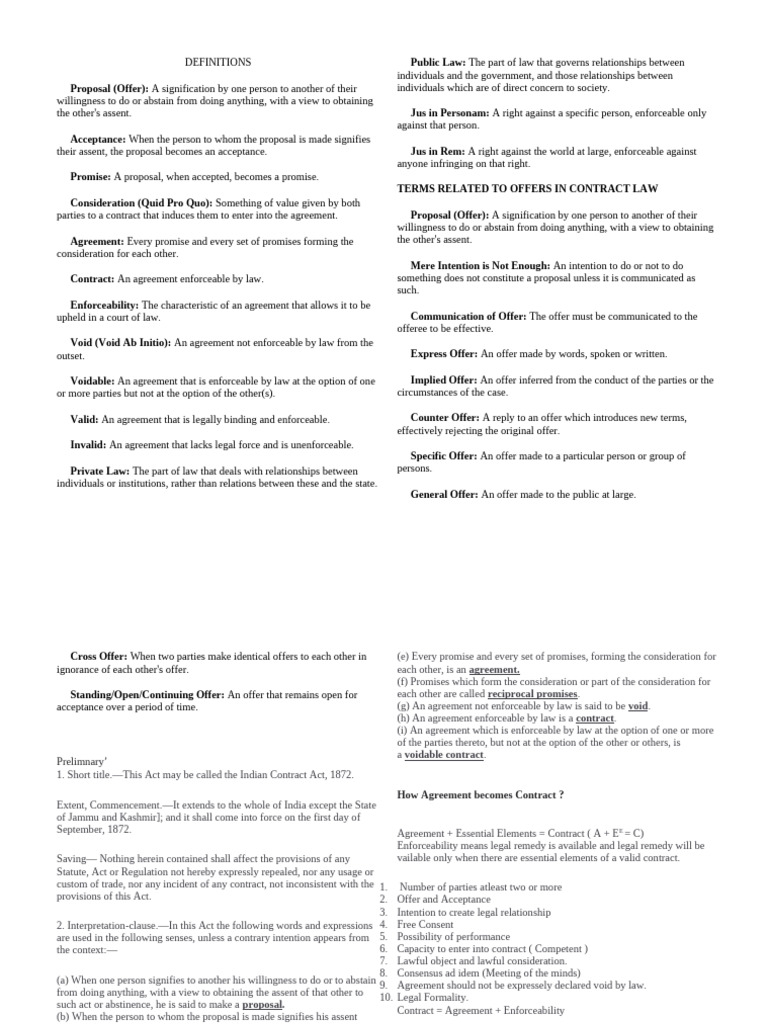 contract whole some | PDF | Misrepresentation | Consideration