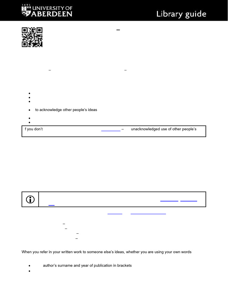 Introduction to Referencing and Citing | PDF | Citation | Publishing