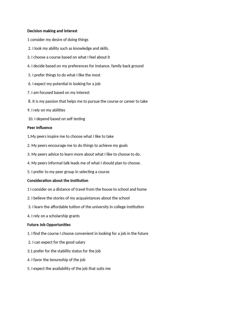Research Ouestionnaire | PDF | Decision Making | Knowledge