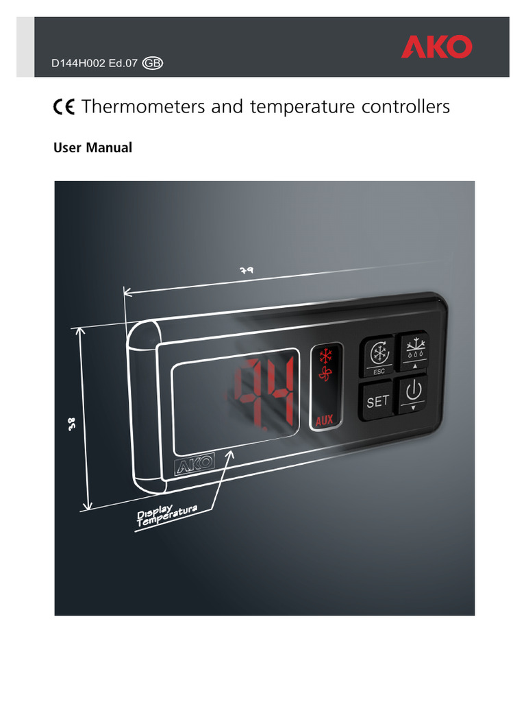 Thermometer & Controller User Manual | PDF | Thermostat