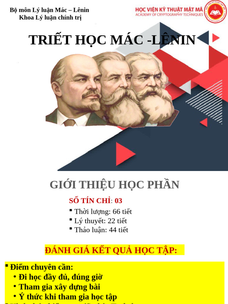 Học Liệu Triết Học Mác - Lênin - V3 | PDF