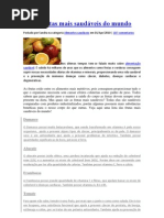 As 10 frutas mais saudáveis do mundo