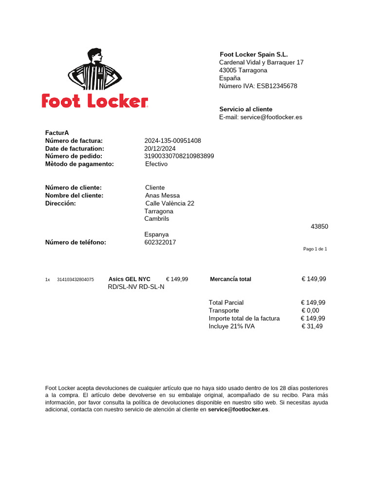 factura-de-compra-en-foot-locker-espa-a-pdf