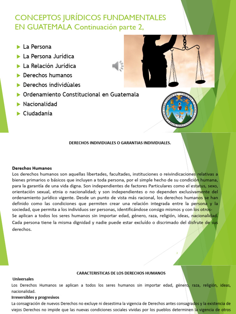 Características de los Derechos Humanos en Guatemala | PDF | Derechos ...