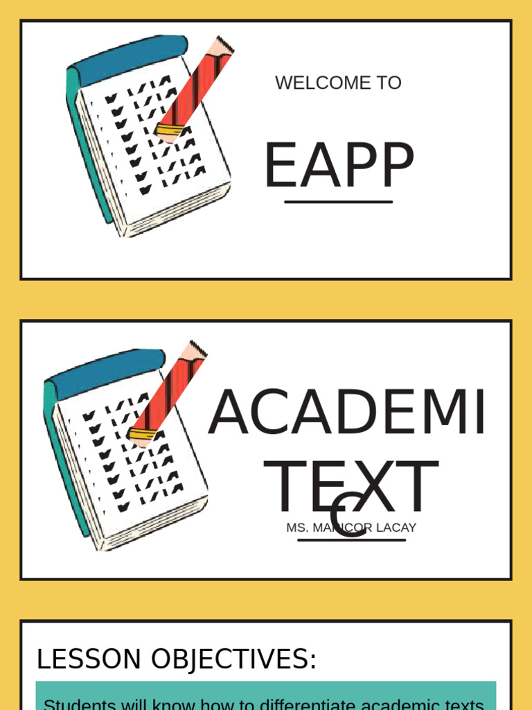 Understanding Academic Texts and Types | PDF | Human Communication ...