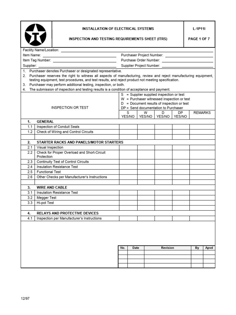 Electrical Systems Installation Testing Guide | PDF | Insulator ...