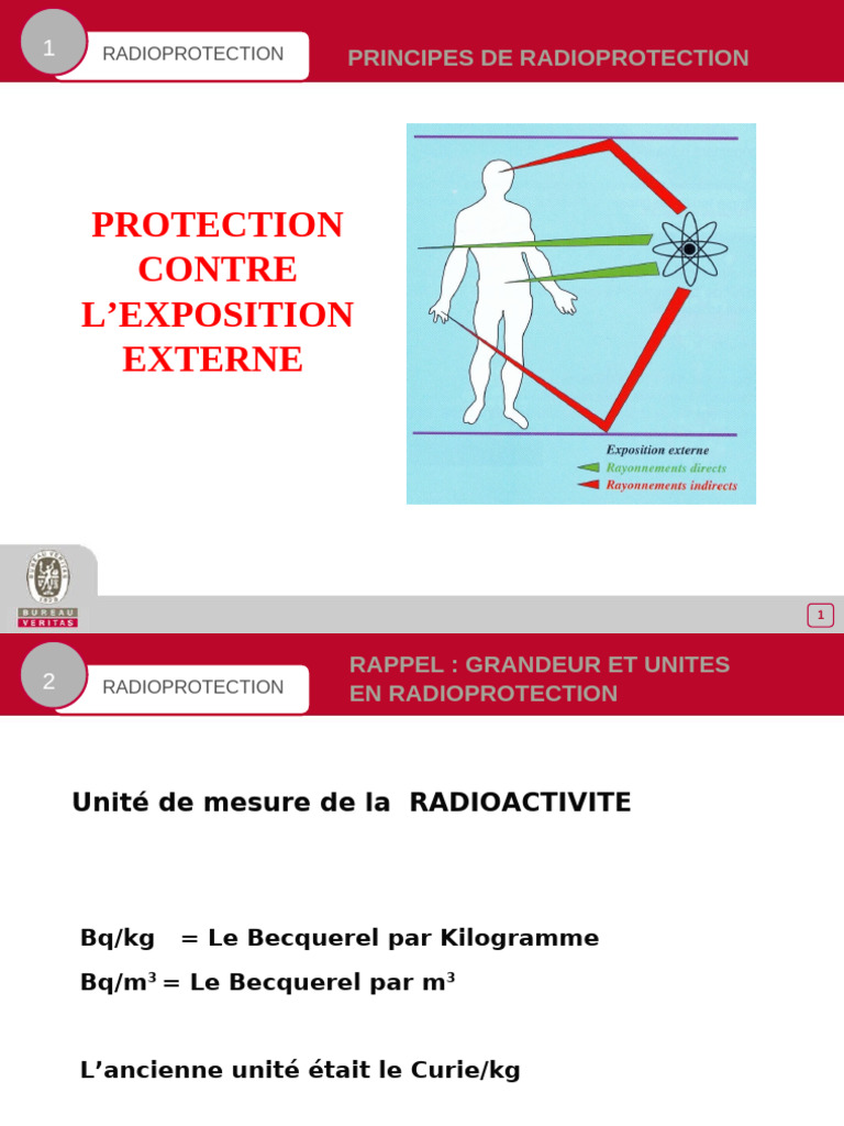 Principes de radioprotection et calculs | PDF | Radioprotection ...