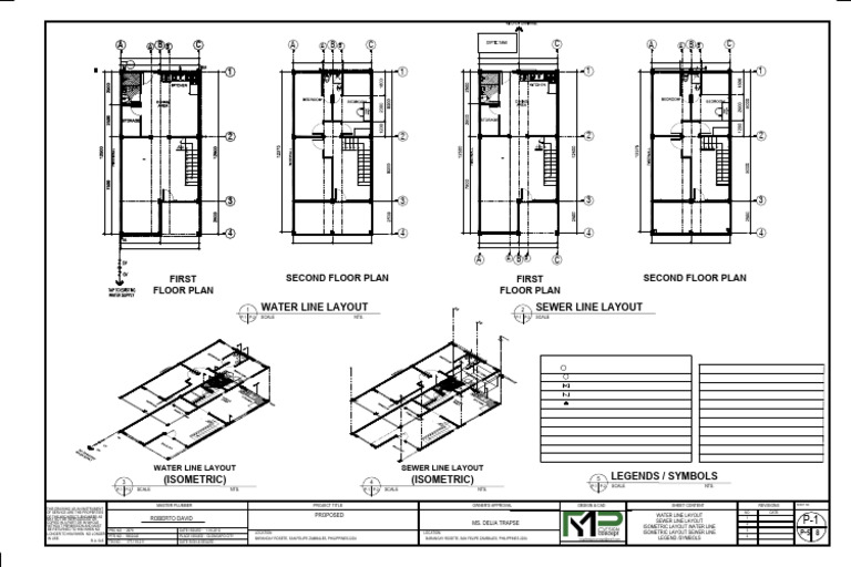 Refernce Sewerline Layout | PDF | Plumbing | Sanitation