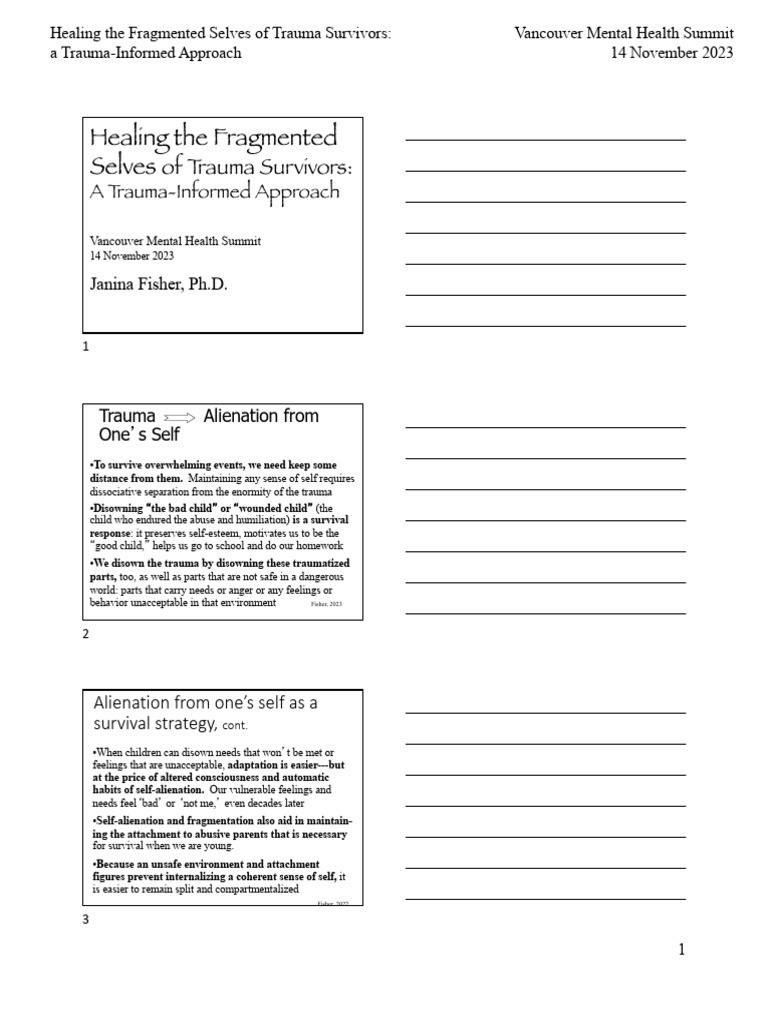 Trauma-Informed Healing for Survivors | PDF | Psychological Trauma ...