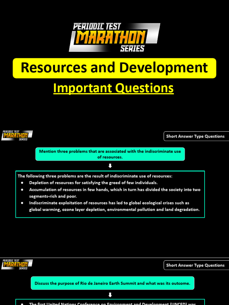 resource and development Questions | PDF | Soil | Desert