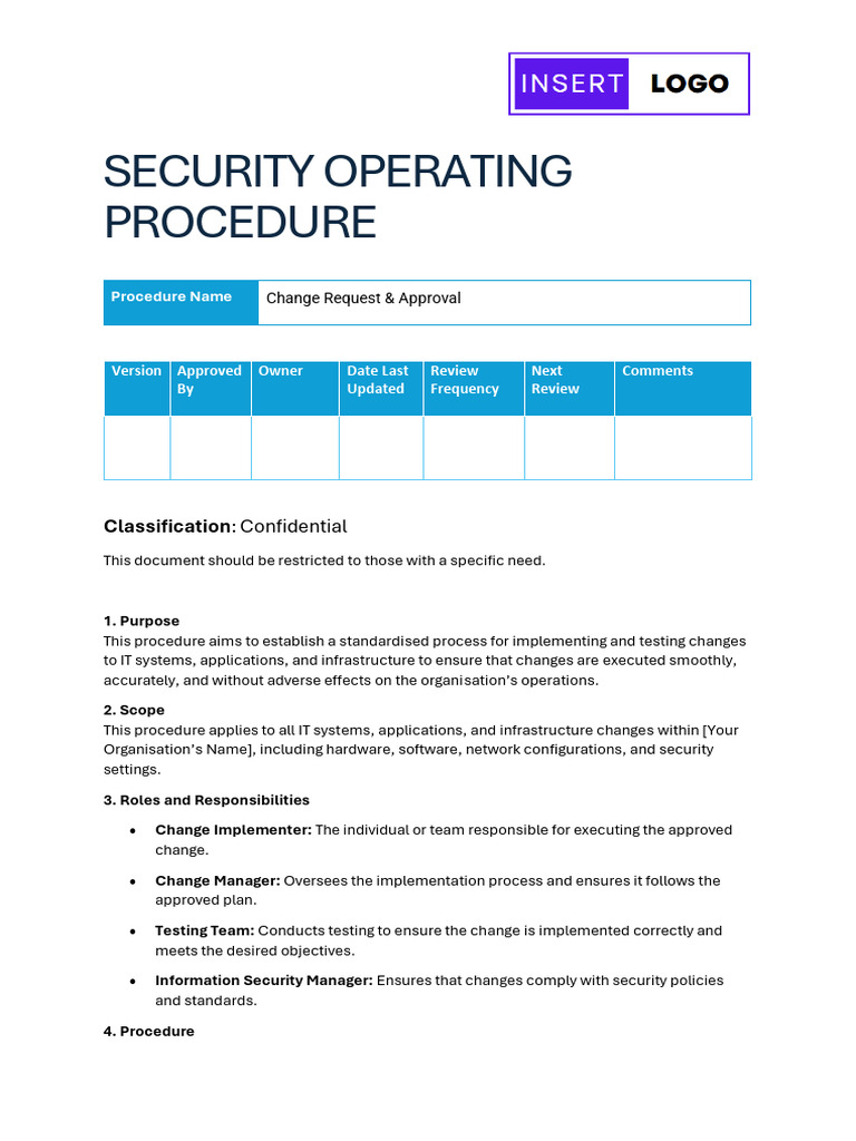 IT Change Request Procedure Guide | PDF | Information Security | Audit