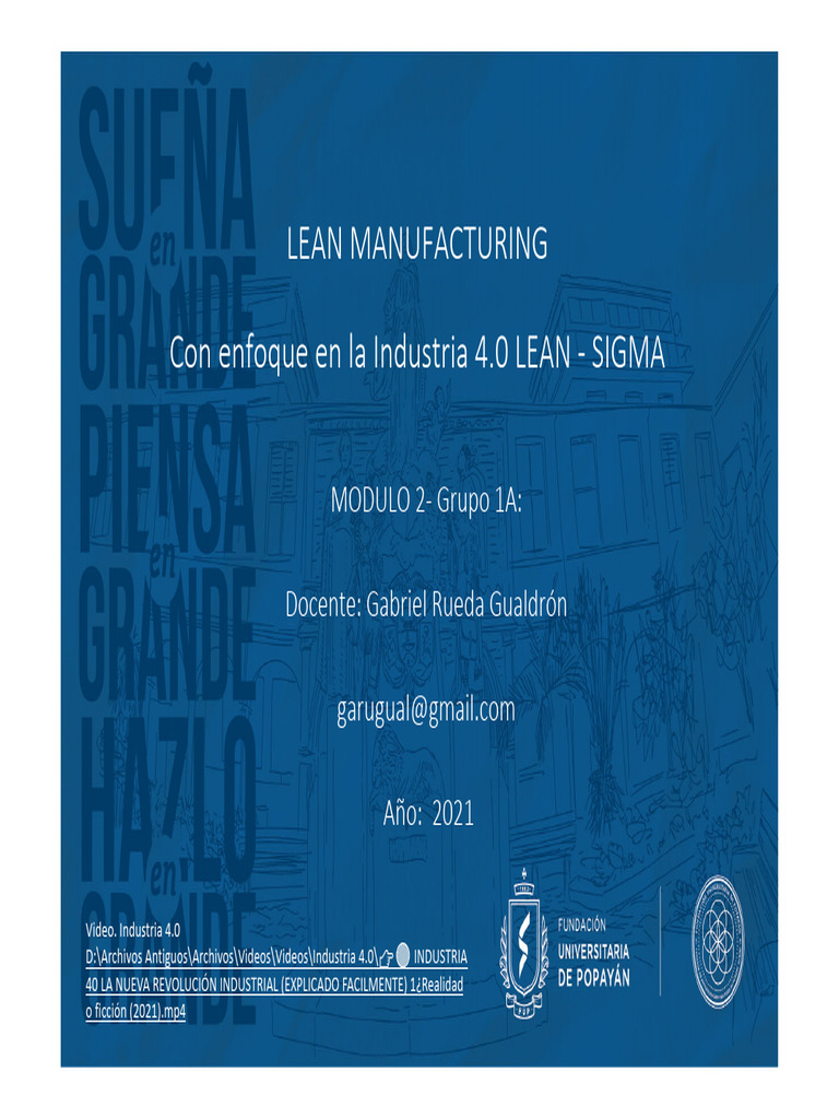 Modulos Lean. Unidad 1. Lean Management LMA 2021 FUP | PDF | Lean ...