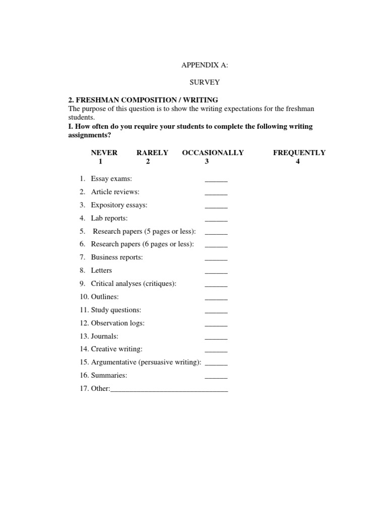 Freshman Composition, Writing | PDF | Essays | Second Language
