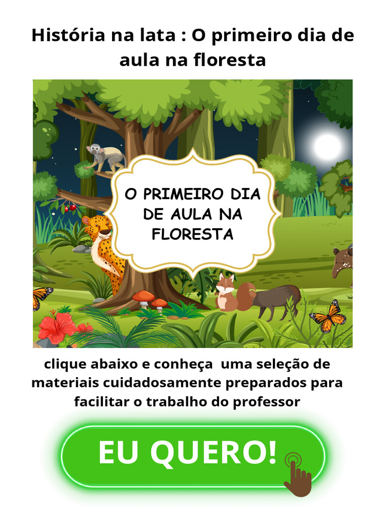 Primeiro Dia de Aula na Floresta | PDF