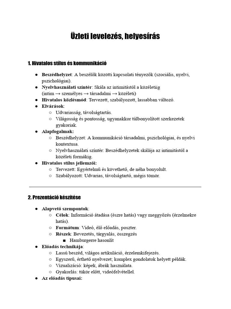 Levelezés | PDF