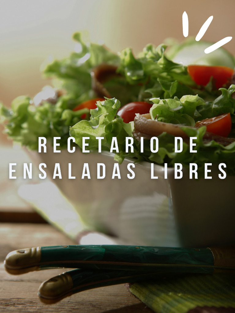 Recetas de ensaladas con vinagreta | PDF | ensalada | Vinagreta