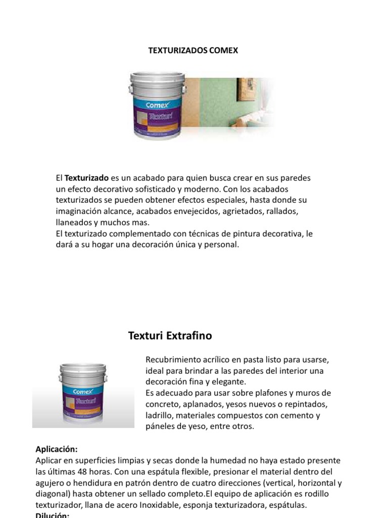 Comex Texturizados | PDF