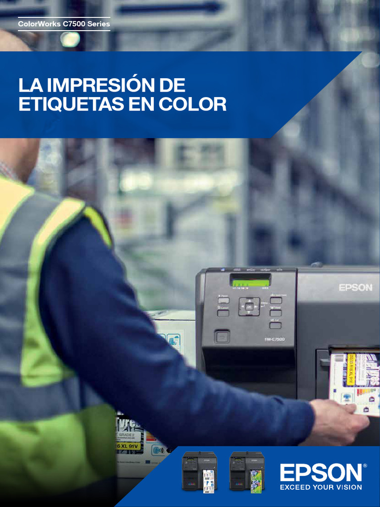 Impresora Epson ColorWorks C7500G | PDF | Impresora (Computación)