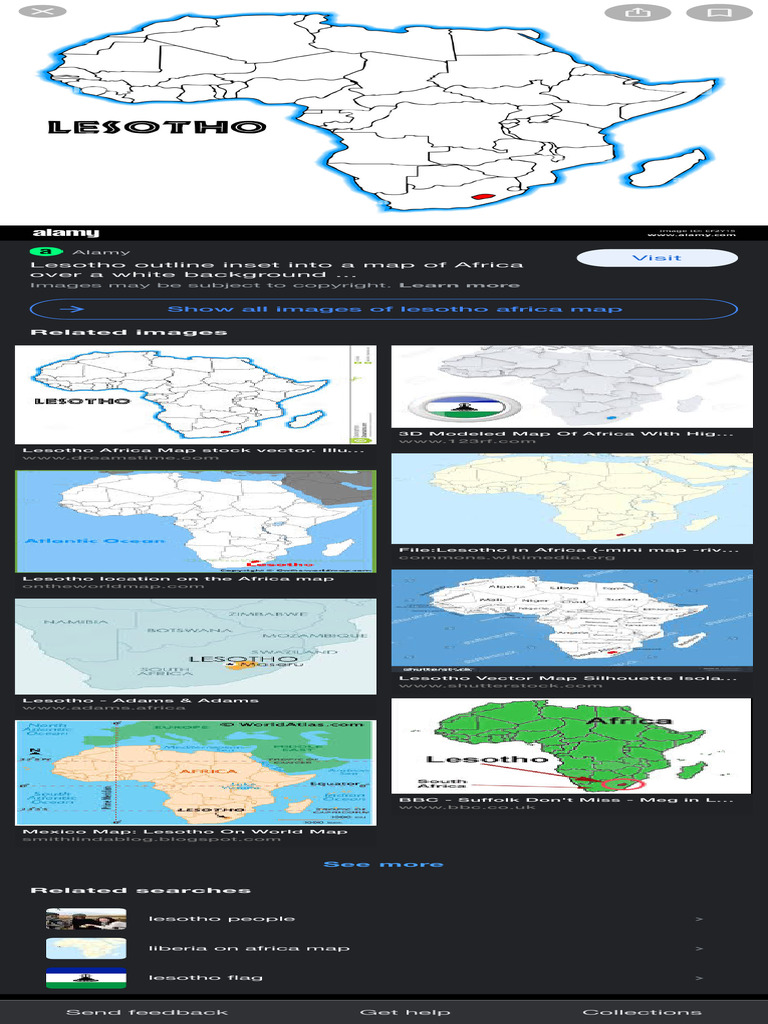 Lesotho Africa Map - Google Search | PDF