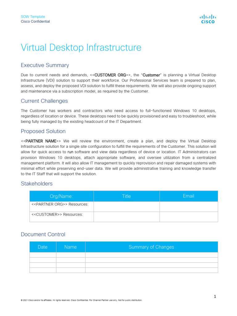 VDI Project Plan Overview | PDF | Desktop Virtualization | Computer Network
