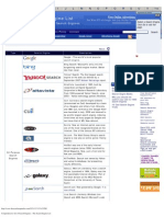Web Search Engine List