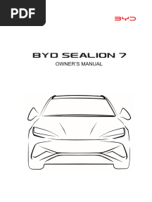 Byd Sealion 7 Owner's Manual | PDF