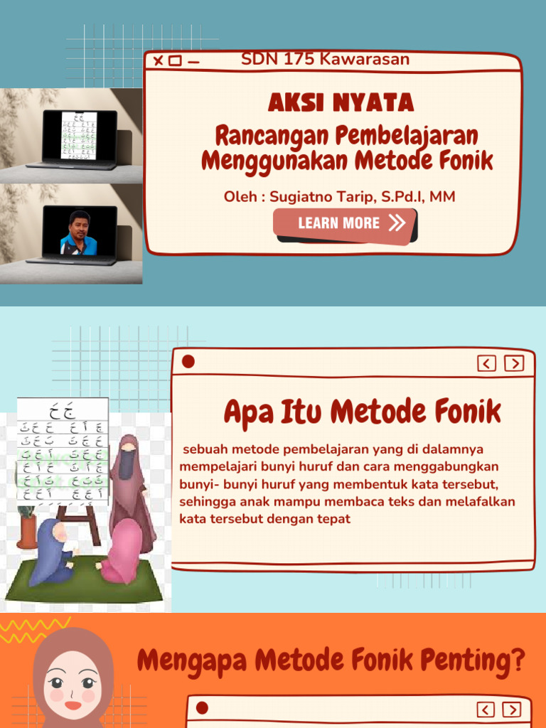 Metode Fonik untuk Pembelajaran Membaca | PDF