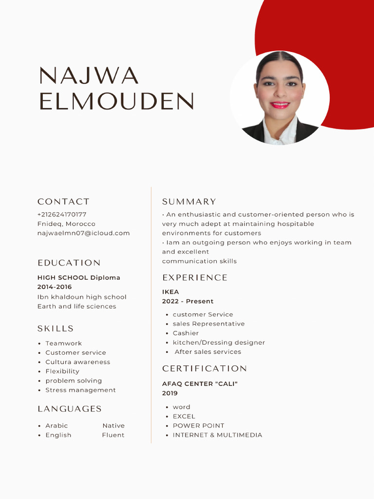 My 2nd CV | PDF