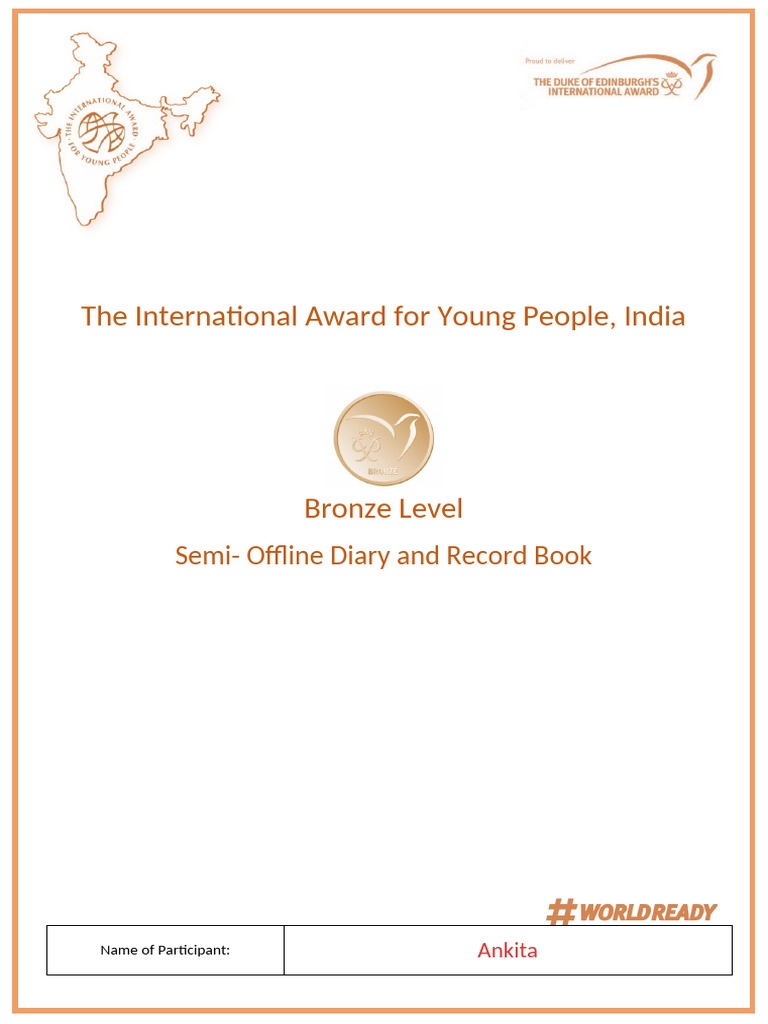 Bronze Semi Offline Diary | PDF