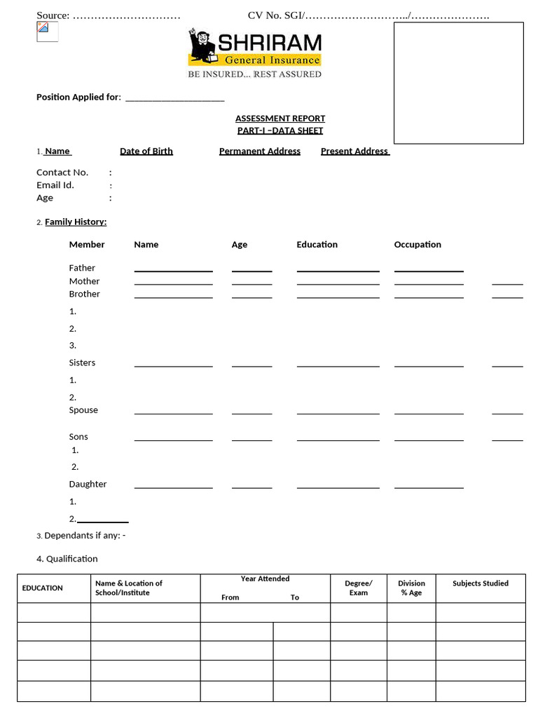 Careers New Interview Assessment Sheet Pdf