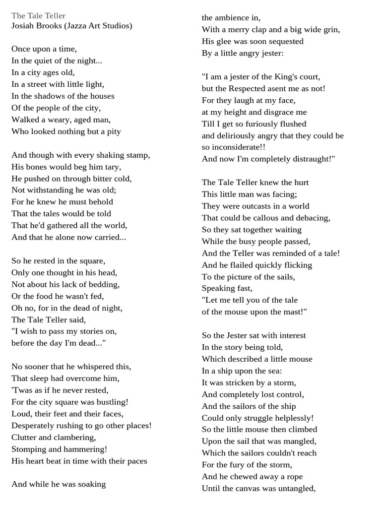The Tale Teller's Legacy | PDF