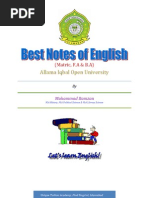 Notes English Matric AIOU