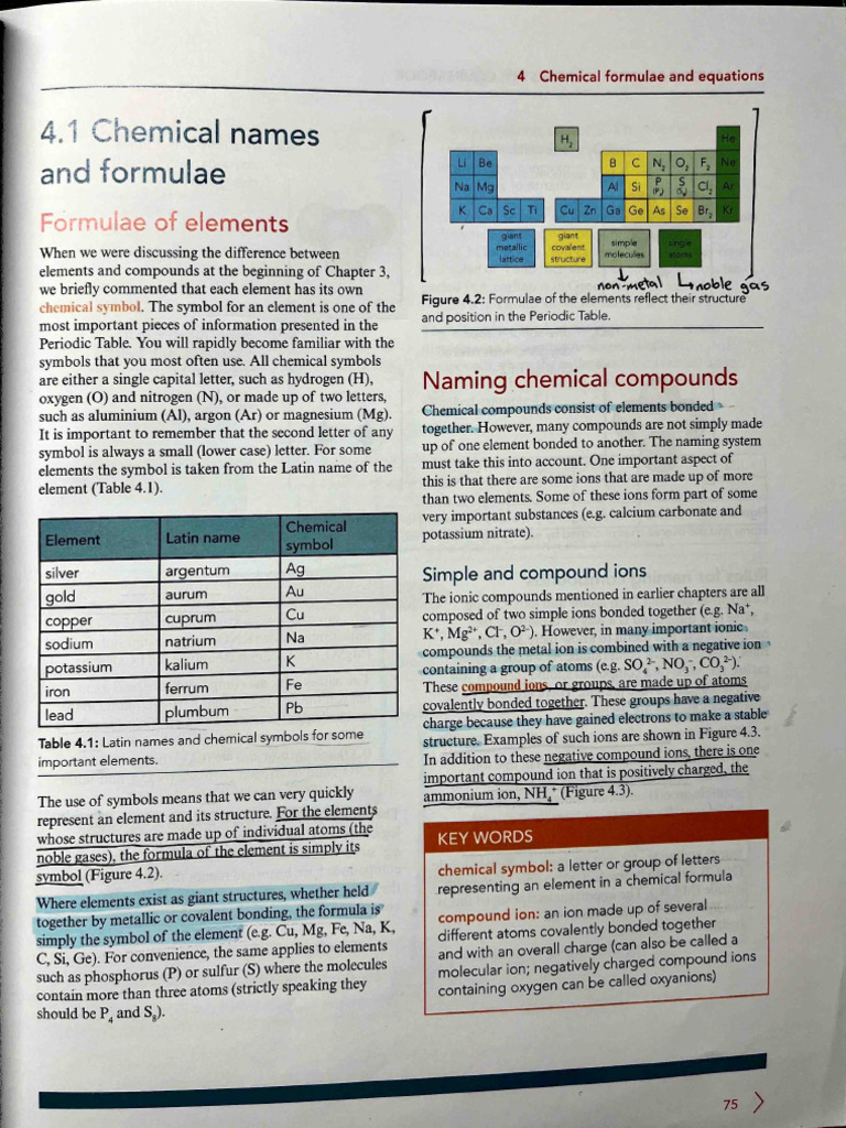 Chem Textbook Chap On Chemical Formulae and Equations | PDF | Chemical ...