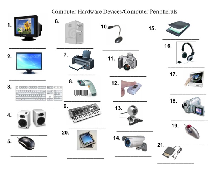 Computer Hardware Devices/peripherals PDF