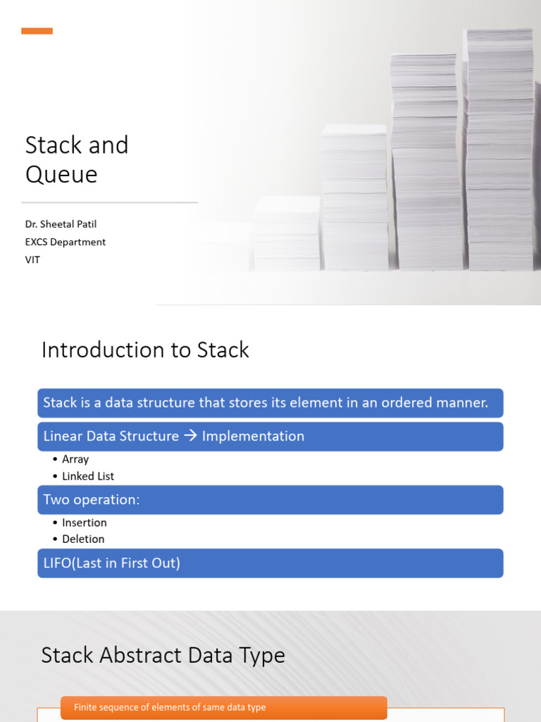 Stack and Queue Unit 2 - 23-24-1 | PDF | Queue (Abstract Data Type ...