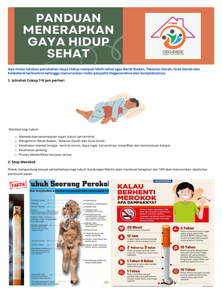 Panduan Gaya Hidup Sehat Terintegrasi | PDF