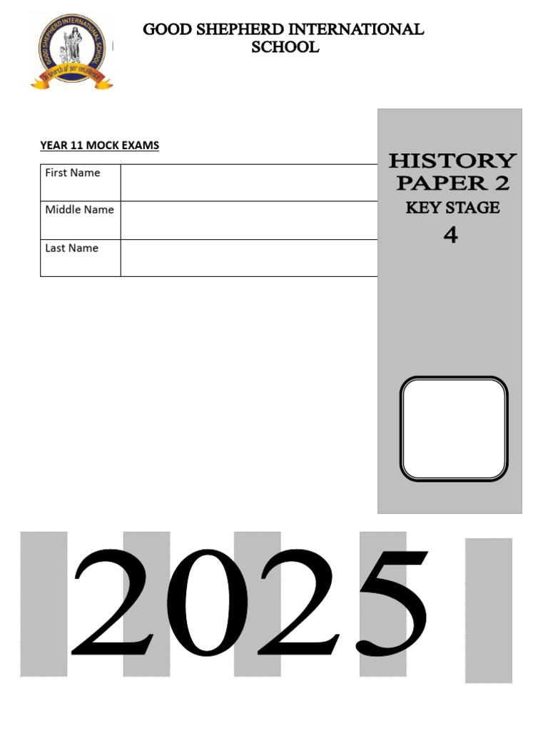 Year 11 History Mock Exam 2025 | PDF