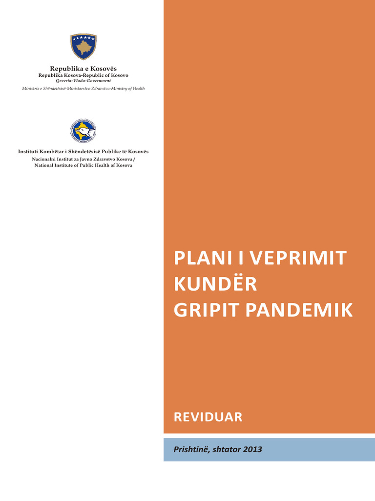 1.plani I Veprimit Kunder Gripit Pandemik Final | PDF