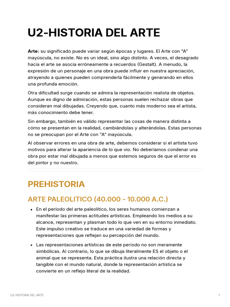 Evolución del Arte a través de la Historia | PDF | Renacimiento ...