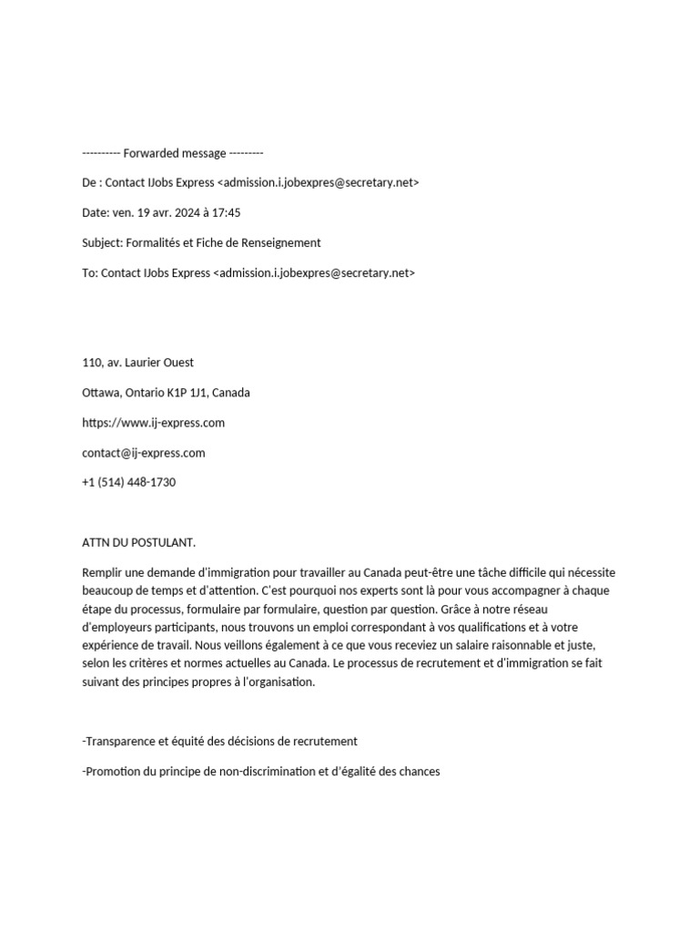 Guide d'immigration pour travailler au Canada | PDF