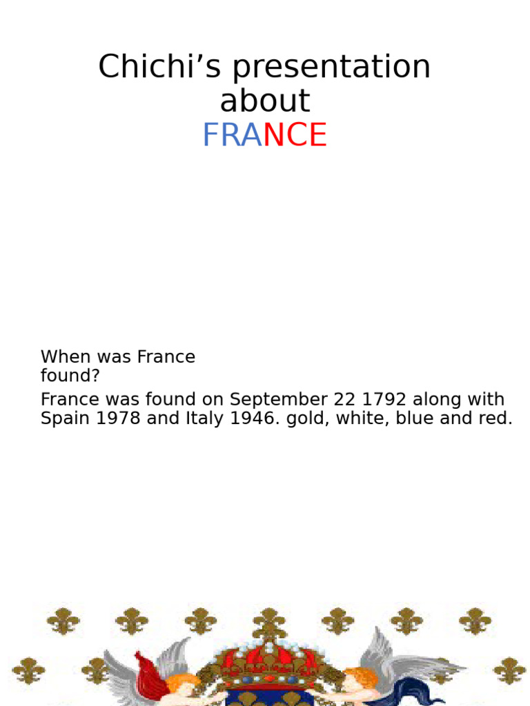 Chichi presentation about france pdf france sports