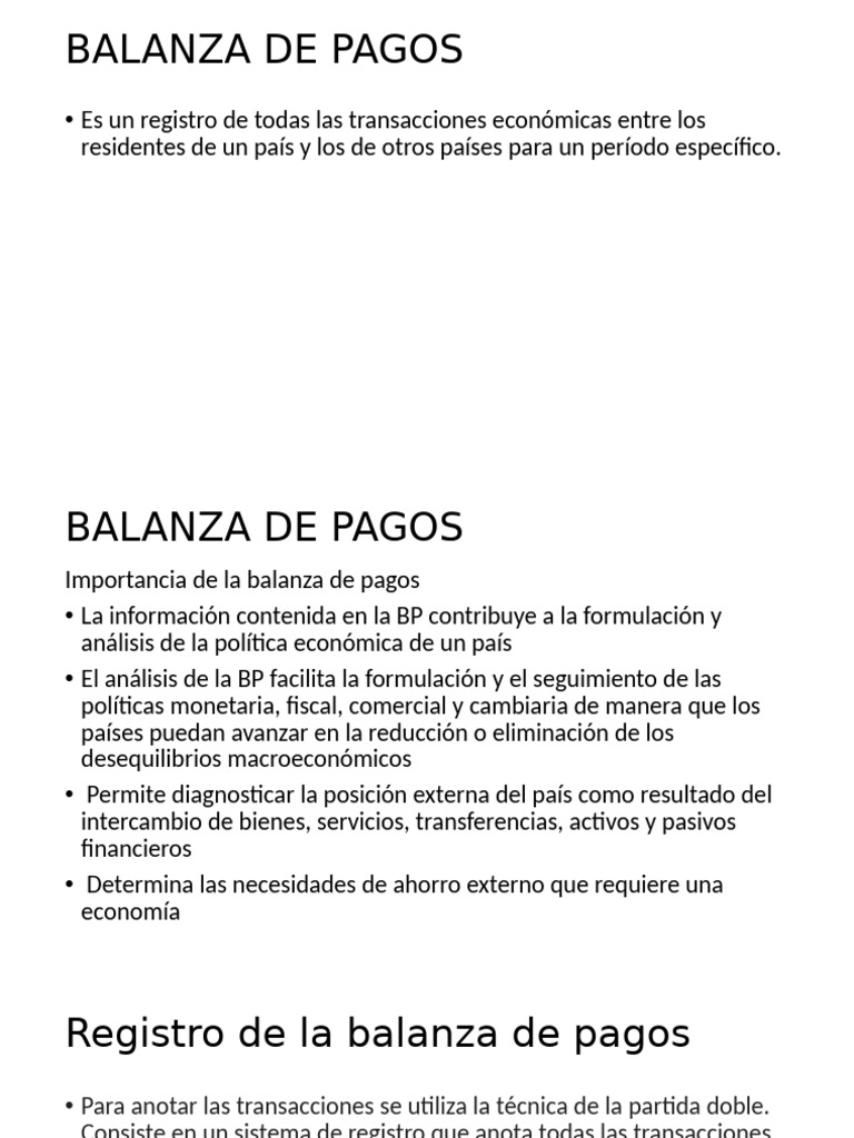 Balanza de Pagos: Estructura y Función | PDF | Balance de pagos | Economias