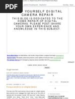 Fixing A Lens Error On A Digital Camera - Do It Yourself Digital Camera Repair