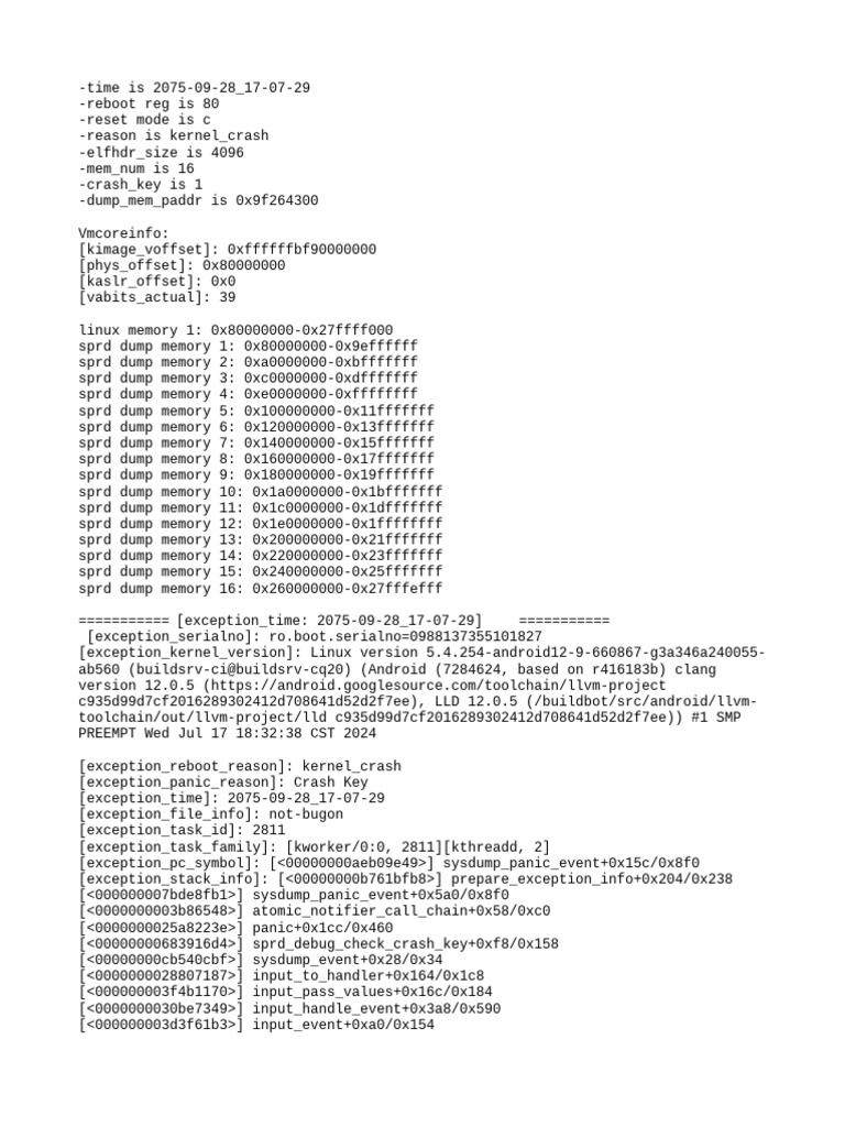 Dump Report | PDF | Unix Software | Computer Programming
